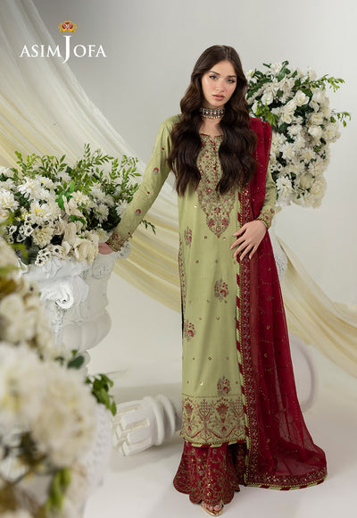AJIZL-04 EMBROIDERED RAW SILK