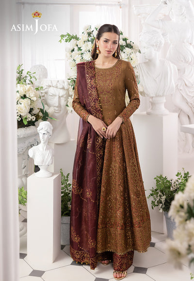 AJIZL-13 EMBROIDERED SPUN RAW SILK