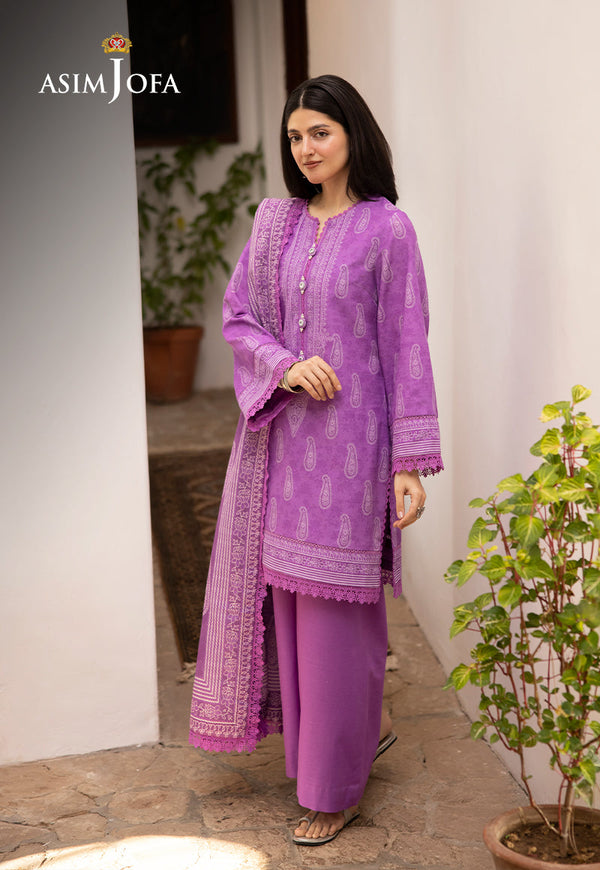 AJUWD-34 PRINTED STITCHED 3 PCS
