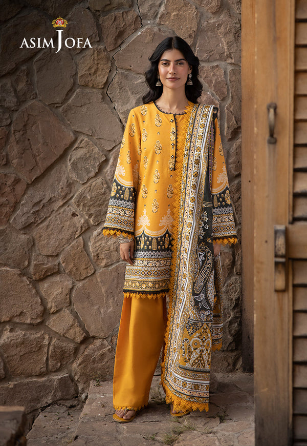 AJUWD-38 PRINTED STITCHED 3 PCS