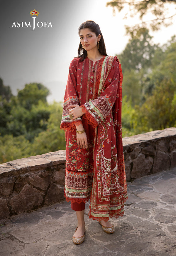 AJUWD-35 PRINTED STITCHED 3 PCS