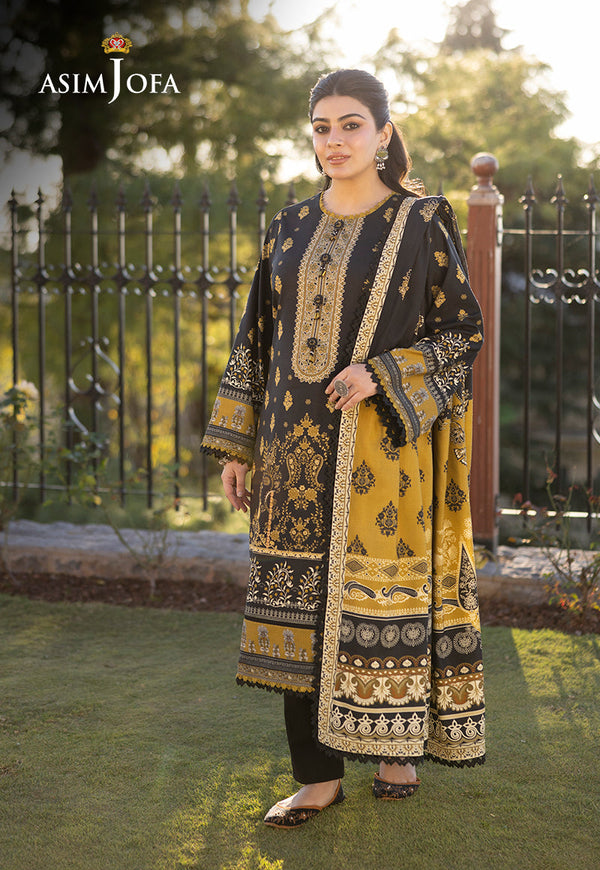 AJUWD-69 PRINTED STITCHED 3 PCS