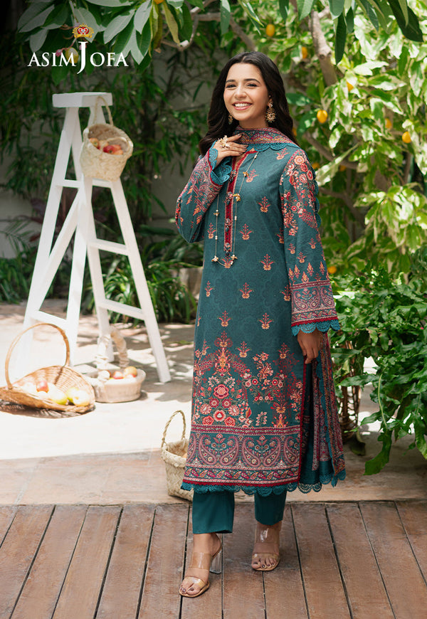 AJUUB-26 PRINTED LAWN 3 PC