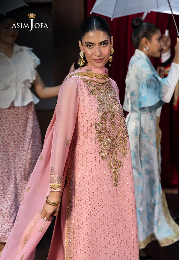 AJLF-08 EMBROIDERED CHIFFON 3 PCS