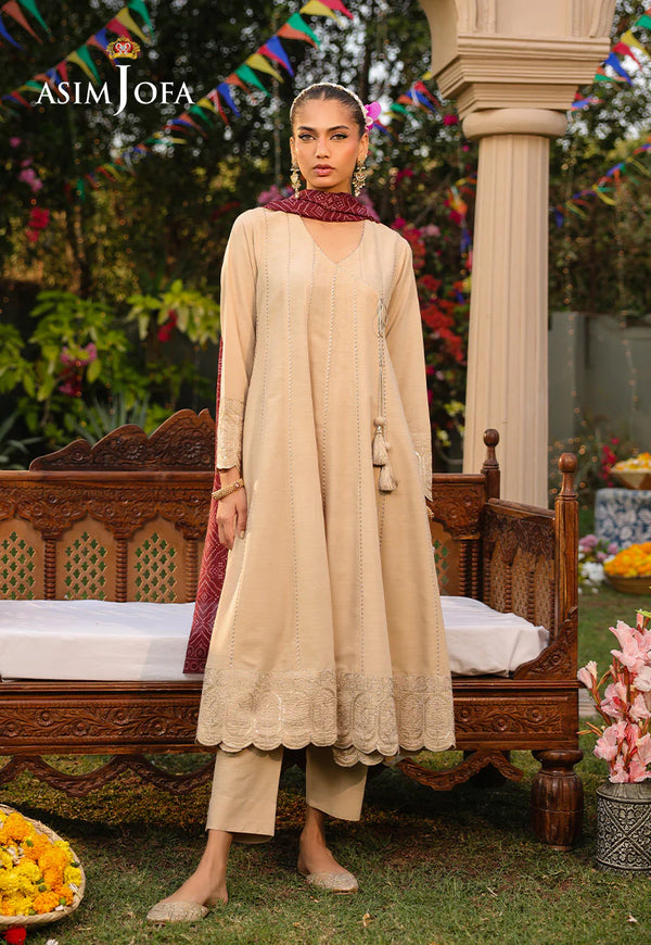 AJPB-184 EMBROIDERED SILK STITCHED 3 PCS