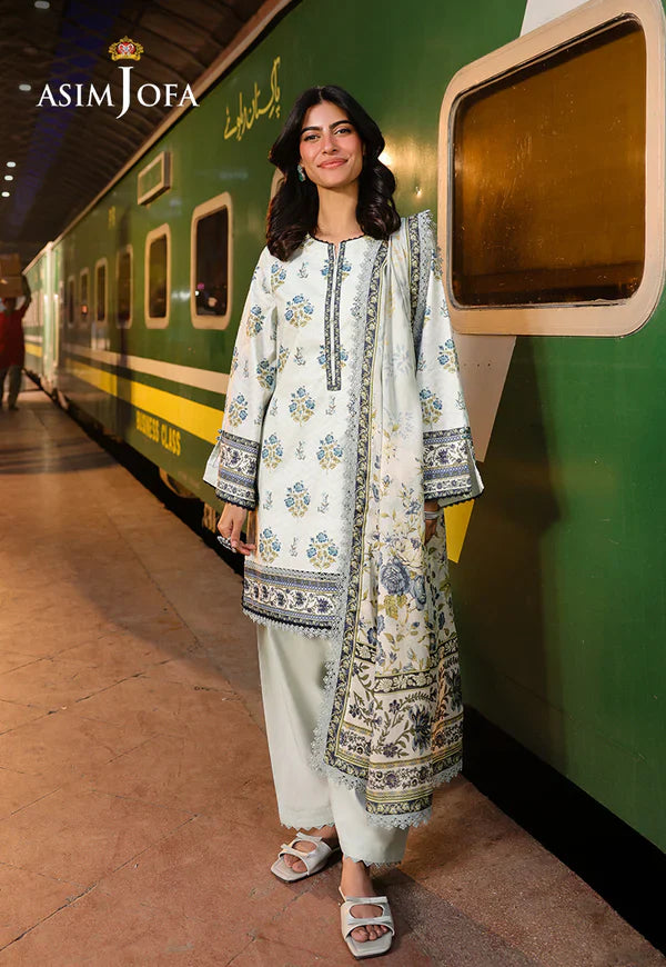 AJUBF-64 DIGITAL PRINTED LAWN 3 PCS