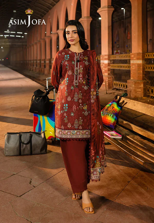 AJUBF-86 DIGITAL PRINTED LAWN 3 PCS