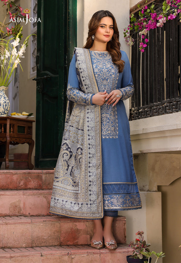 AJZBD-13 EMBROIDERED CAMBRIC 3 PCS
