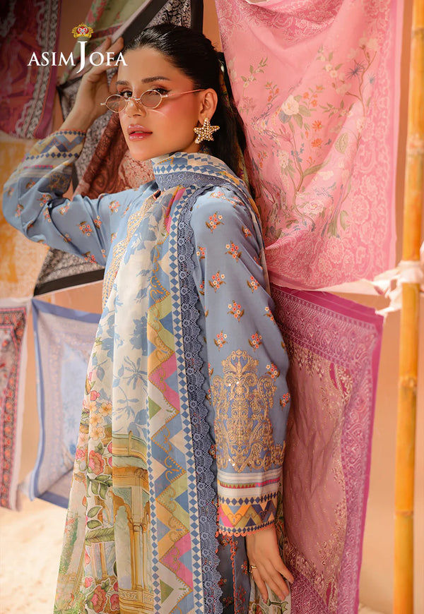 AJUBU-11 Printed Embroidered Lawn 3 Pcs