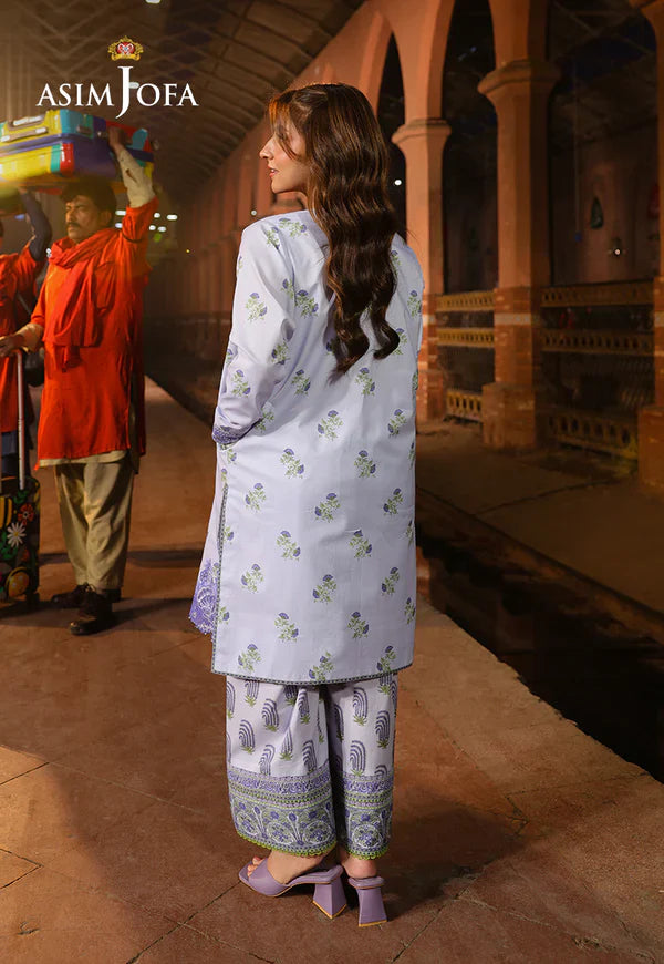 AJUBF-27 PRINTED EMBROIDERED LAWN 2 PCS