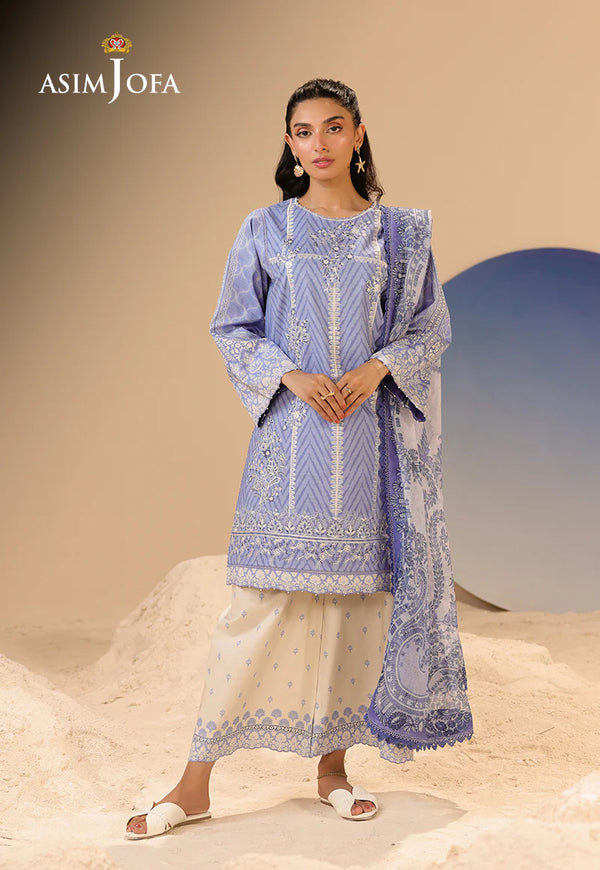 AJUBU-13 Printed Embroidered Lawn 3 Pcs