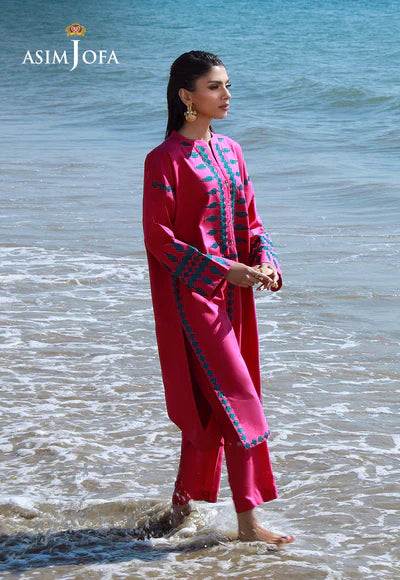 AJPB-148 EMBROIDERED LAWN CHECK 2 PCS