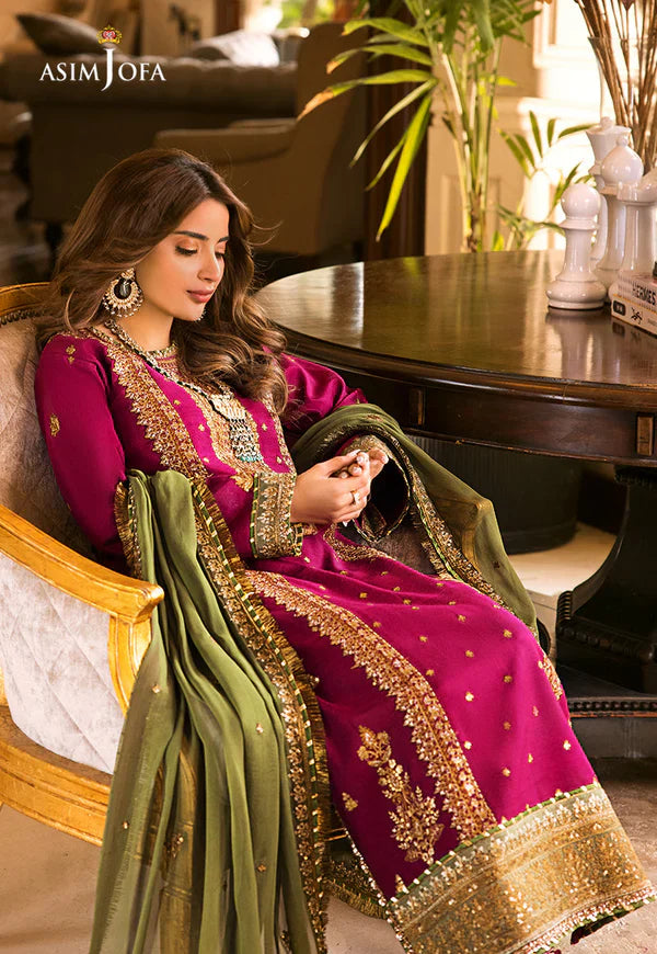 AJSM-01 EMBROIDERED SILK 3 PCS