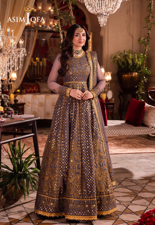 AJCRD-10 EMBROIDERED NET STITCHED 3 PCS
