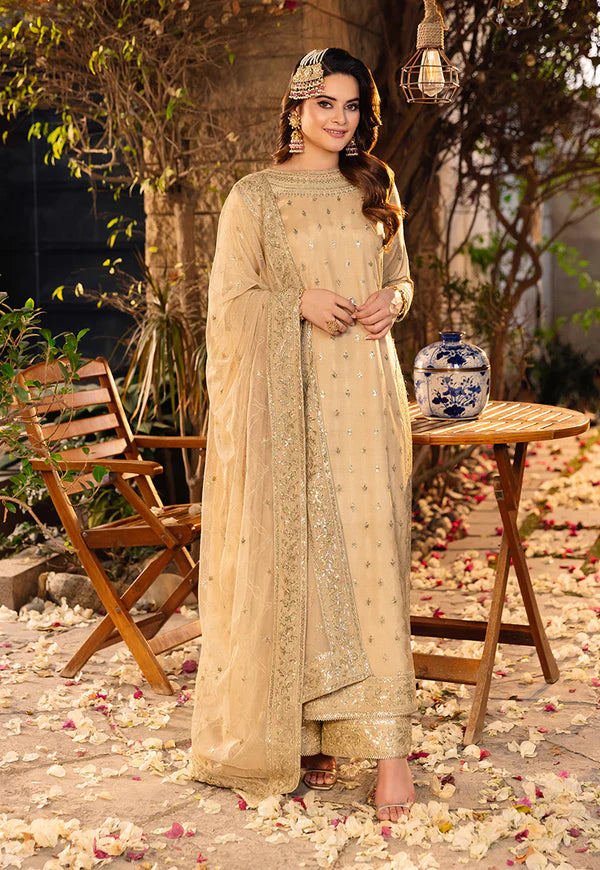 AJSM-45 EMBROIDERED POLY LAWN 3 PCS