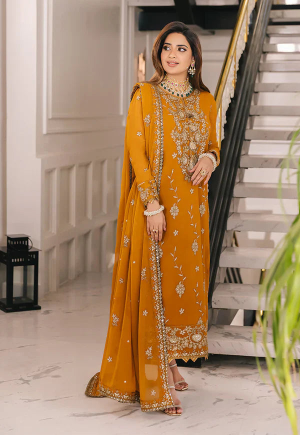 AJSM-27 EMBROIDERED CHIFFON 3 PCS