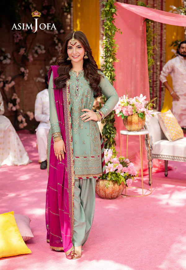 AJMJ-08 EMBROIDERED CHIFFON 3 PCS