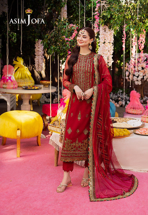 AJMJD-13 EMBROIDERED STITCHED 3 PCS