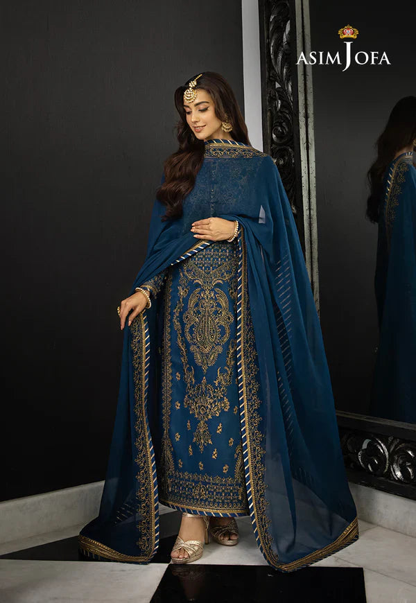 AJRN-17 EMBROIDERED LAWN SILK 3 PCS